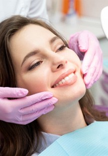 patient getting cosmetic dentistry