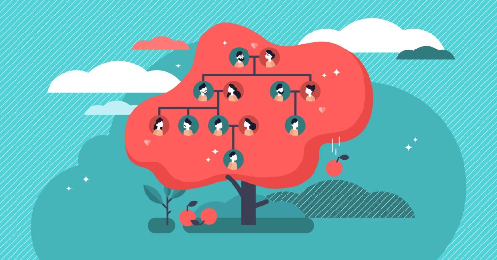 Family tree illustration